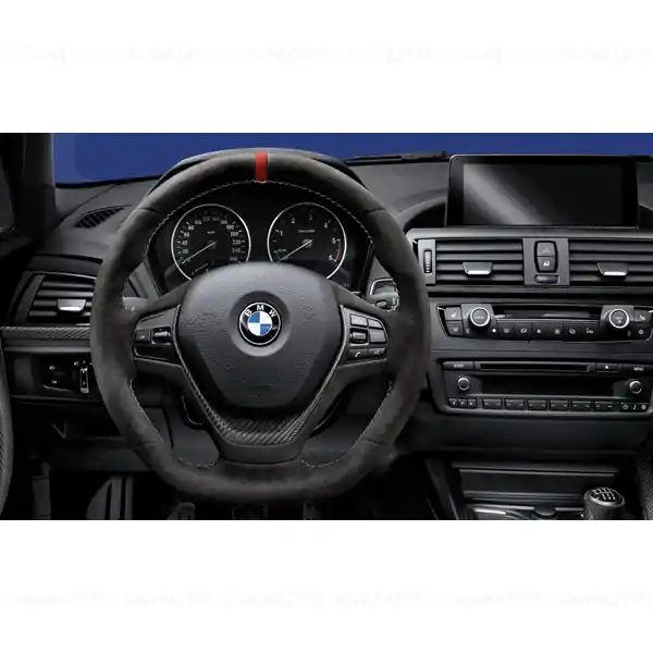 Plată securizată Volan alcantara "BMW M Performance" - BMW F20, F20N, F21, F21N, F22, F22N, F23, F23N, F30, F30N, F31, F31N, F32, F33, F34, F34N, F36, F36N