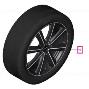 Retur ușor Set roți complete de vară - JCW V-Spoke R133 (bright turned) cu anvelopa Pirelli P Zero r-f - 205/40R18 86W XL - Mini R55/R56/R57/R58/R59