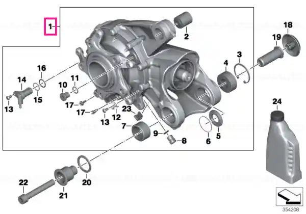 Cutie angulară negru I=32:11=2,91 - BMW Motorrad Retur gratuit