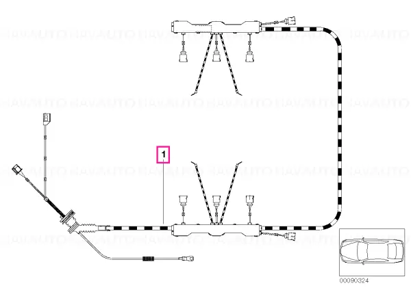 wiring harness, engine ignition module - BMW Disponibil imediat