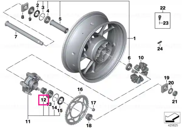 Bucșă distanțier L=28MM - BMW Motorrad Preț mic