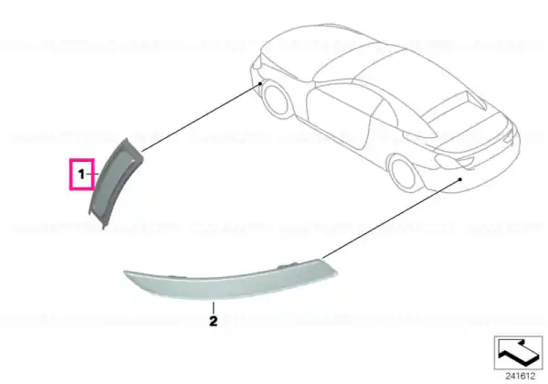 Comandă acum Side-marker rear reflector, left - BMW