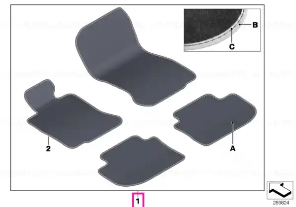 Set covorase velur INDIVIDUAL - BMW Ofertă exclusivă