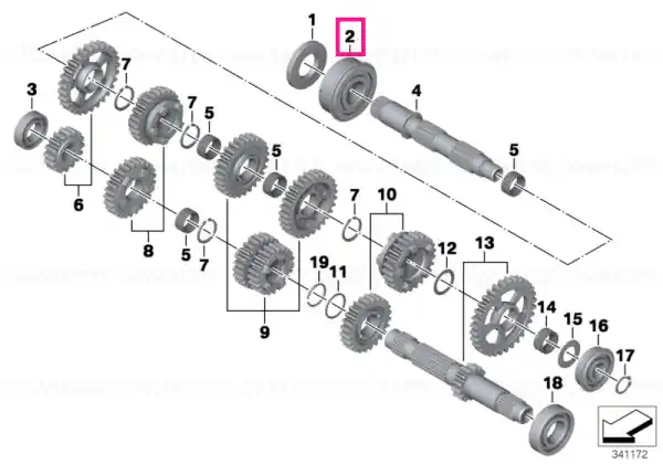 Grooved ball bearing 72X30X27 - BMW Motorrad Discount