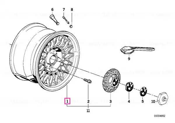 Light alloy rim 7JX15 ET:41 - BMW Cumpără online