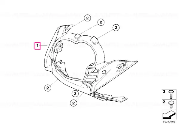 Ieftin Secțiune trim superioară - BMW Motorrad