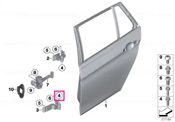 Șurub hexagonal cu flanșă M8X24 - BMW Preț redus