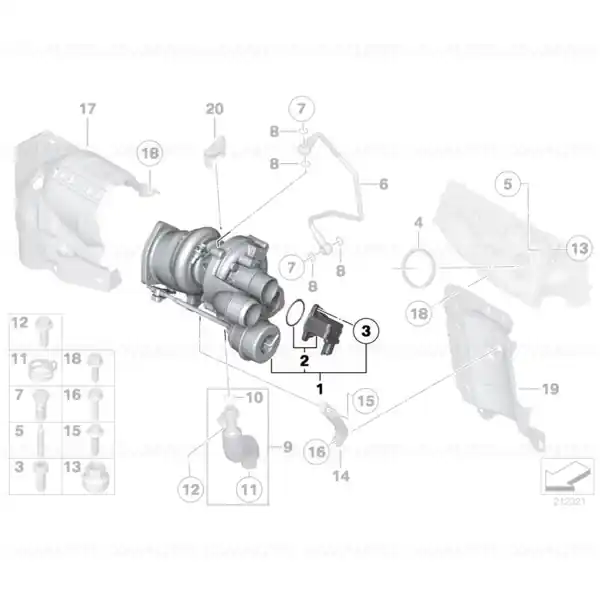 Turbina MINI R55, R56, R57, R58, R59, R61 - Cooper S Reducere