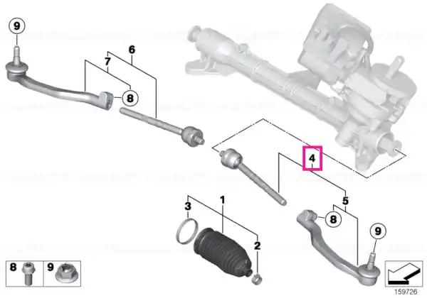 Left tie rod - BMW - Mini Cel mai vândut