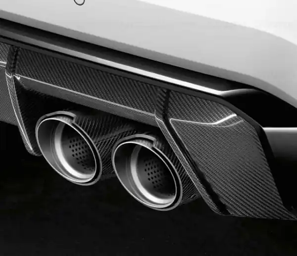 Ornament final sistem evacuare, Carbon, dreapta "BMW M Performance" - BMW Seria 2 G87, Seria 3 G80 G81, Seria 4 G82 G83 Cel mai vândut