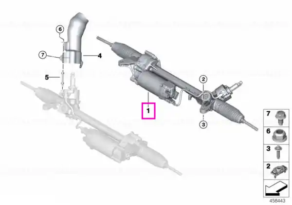 Caseta de directie, electrica (12V) - BMW Seria 5 G30 G31, Seria 6 G32GT, Seria 7 G11 G12 Cel mai bun preț