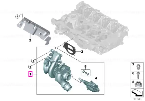 Turbocompresor evacuare - BMW Seria 2 G42, Seria 3 G20 G21, Seria 4 G22 G23 G26, Seria 5 G30 G31, X3 G01, X4 G02 Ofertă de sezon