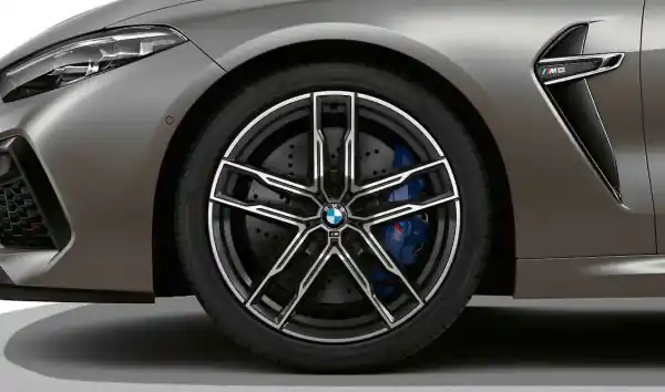 Janta aliaj usor - M Performance Double Spoke 810M - Bicolor Gri (OrbitGrey/Bright Turned) - 10,5Jx20 ET:28 - BMW Seria 5 F90M5, Seria 8 F91M8 F92M8 F93M8 Plată sigură