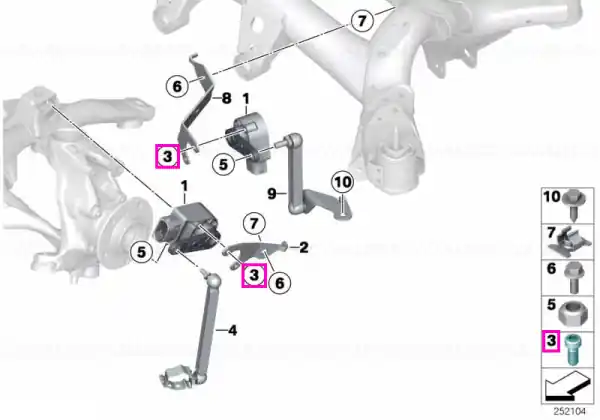 Surub cu cap oval, sistem control inaltime nivel far - BMW - Mini - BMW Motorrad Ofertă exclusivă