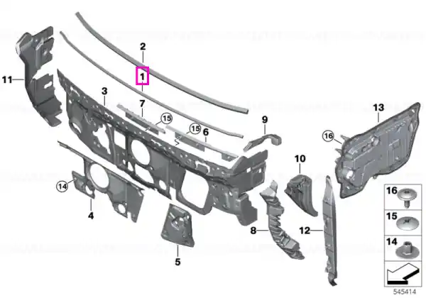 Izolatie fonica parbriz, L=1591mm - BMW iX I20 Reducere specială