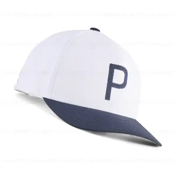 Livrare rapidă Sapca golf PUMA x BMW Crafted P Cap, alba cu bleumarin - BMW